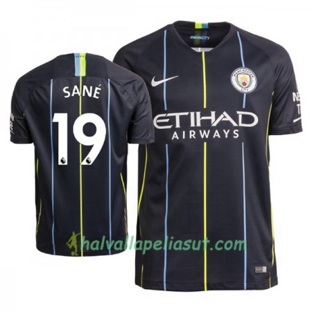 Jalkapallo Pelipaidat Manchester City Sane 19 Vieraspaita 2018-2019 Lyhythihainen